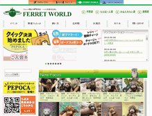Tablet Screenshot of ferret-world.jp