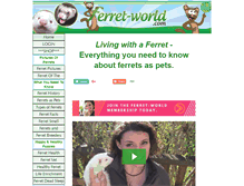 Tablet Screenshot of ferret-world.com